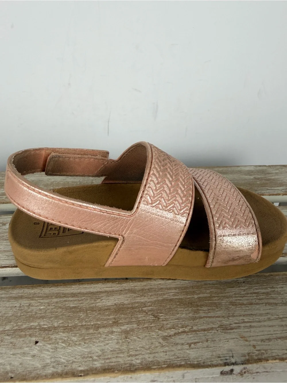 Reef Kids Little Water Vista sandals in the Golden Hour color size 8